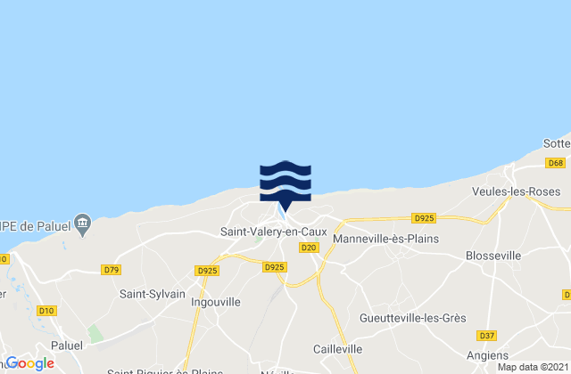 Néville, France潮水