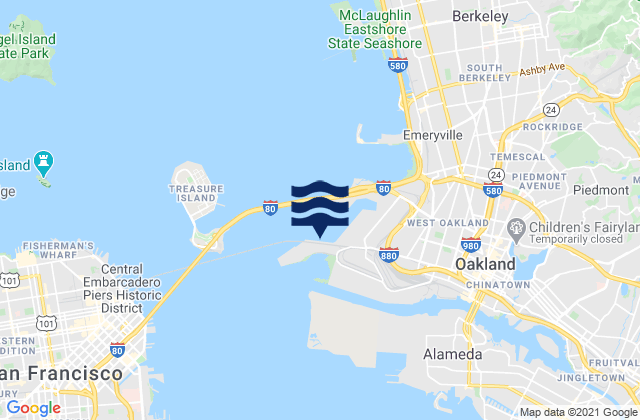 Oakland (Matson Wharf), United States潮水