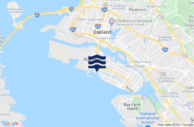 Oakland Harbor WebStreeter Street, United States潮水