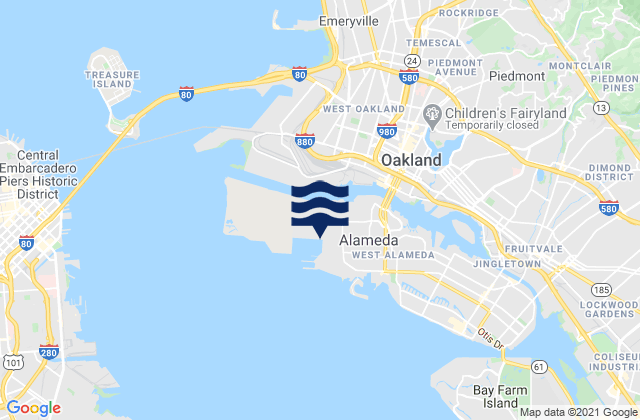 Oakland Inner Harbor, United States潮水