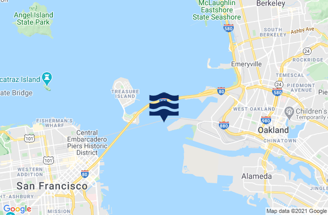 Oakland Outer Harbor Entrance LB 3, United States潮水