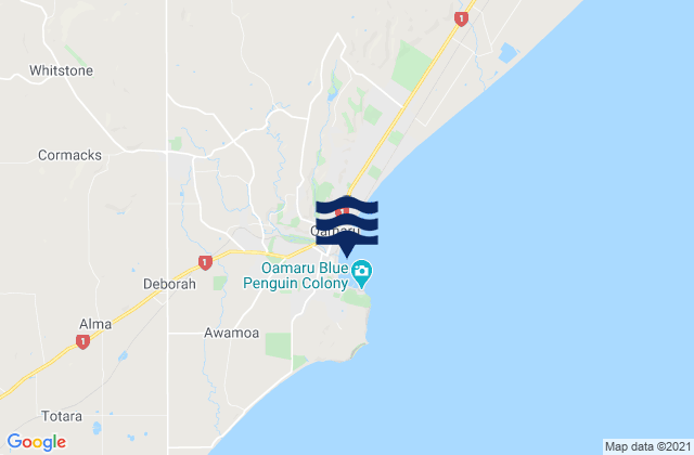 Oamaru, New Zealand潮水