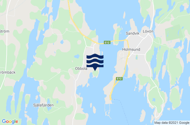 Obbola, Sweden潮水