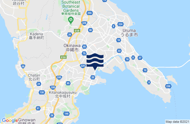 Okinawa Shi, Japan潮水