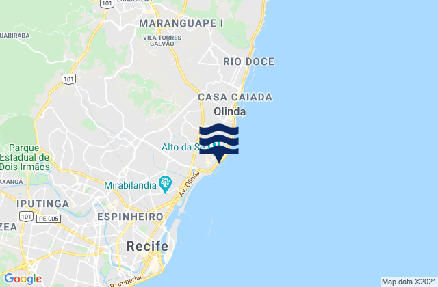 Olinda, Brazil潮水