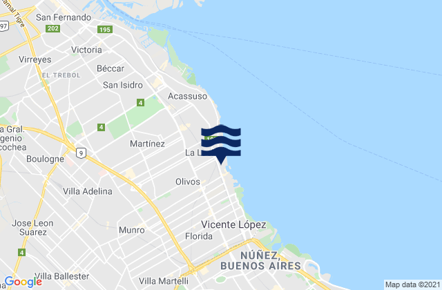 Olivos, Argentina潮水