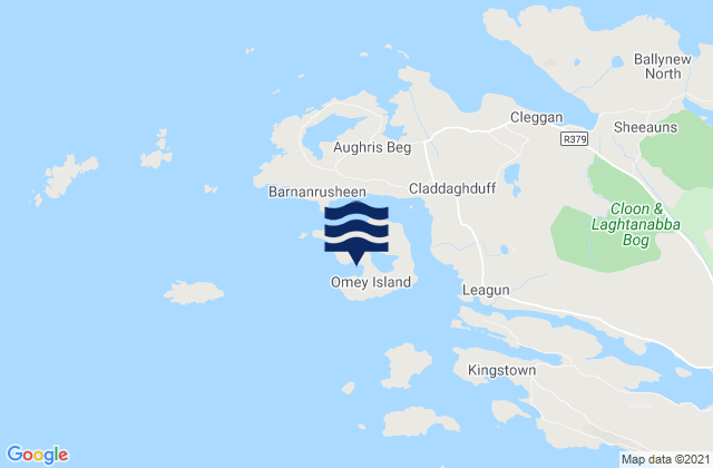 Omey Island, Ireland潮水