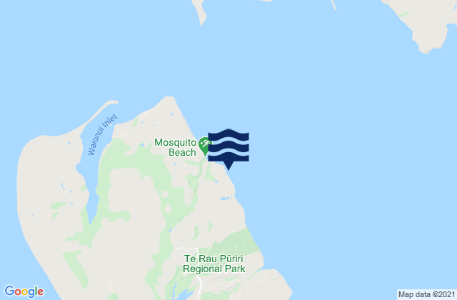 Omokoiti Bay, New Zealand潮水