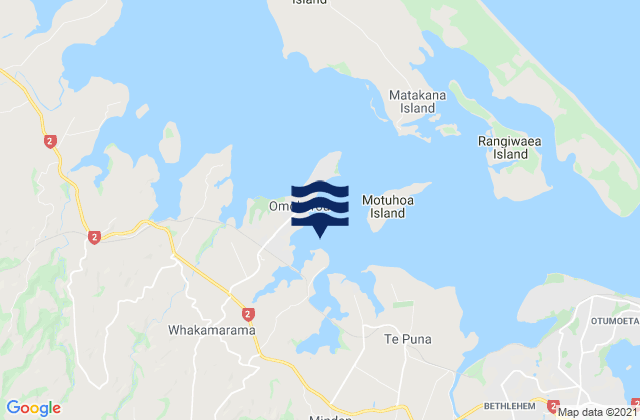 Omokoroa, New Zealand潮水