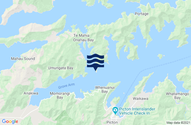 Onahau Bay, New Zealand潮水