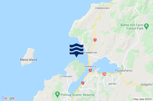 Onehunga Bay, New Zealand潮水
