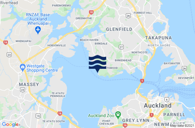 Onetaunga Bay, New Zealand潮水