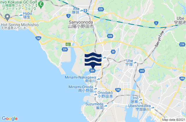 Onoda, Japan潮水