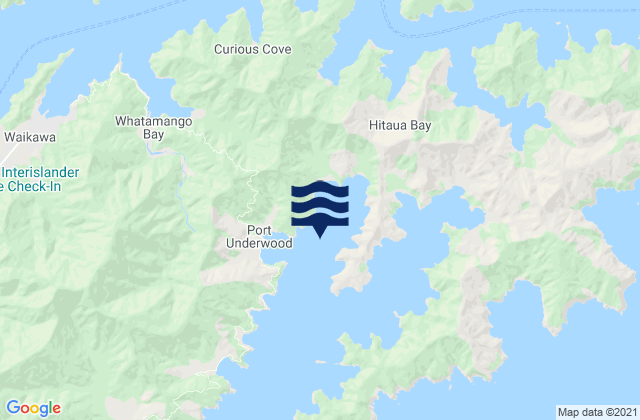 Opihi Bay, New Zealand潮水