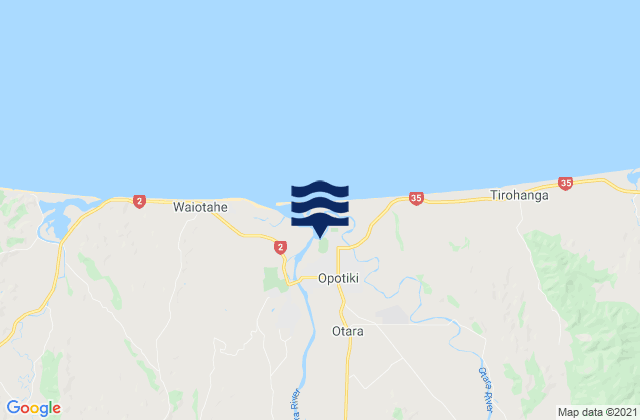 Opotiki District, New Zealand潮水