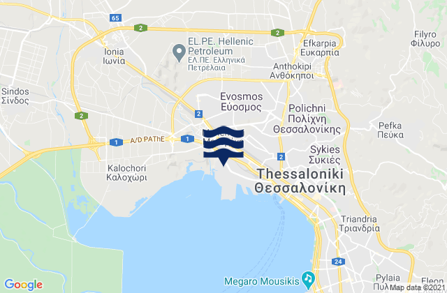 Oraiókastro, Greece潮水