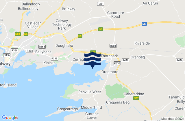 Oranmore Bay, Ireland潮水