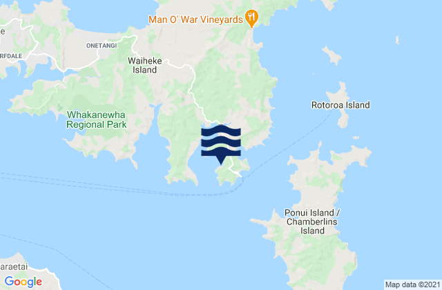 Orapiu Bay, New Zealand潮水