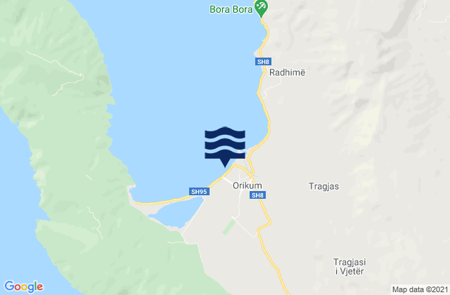 Orikum, Albania潮水