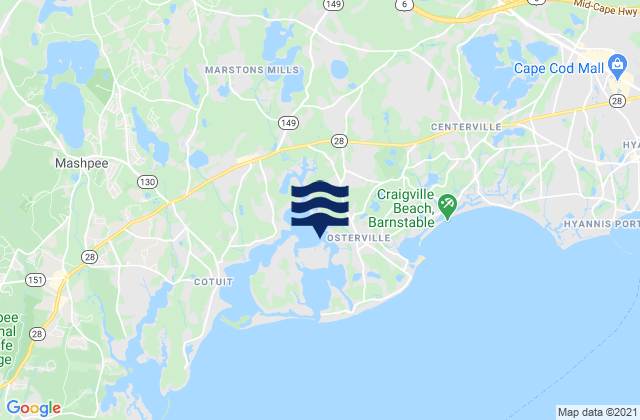 Osterville, United States潮水