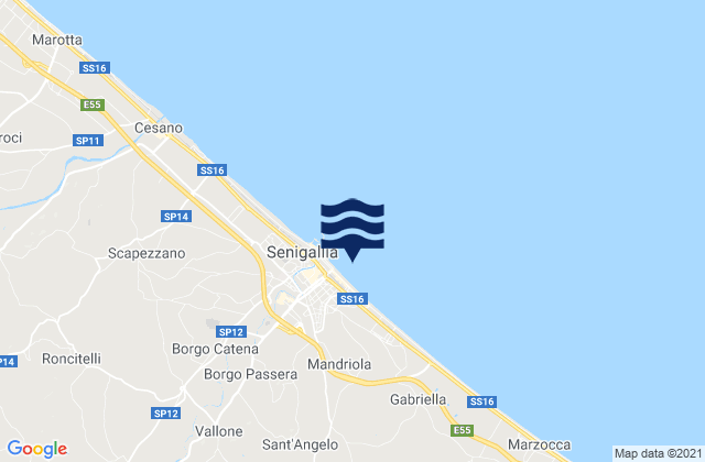 Ostra, Italy潮水