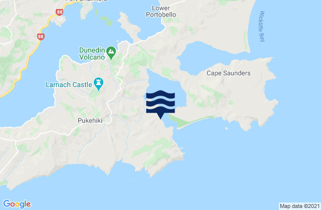 Otago Peninsula, New Zealand潮水