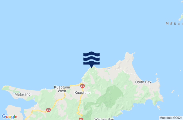 Otama Beach, New Zealand潮水
