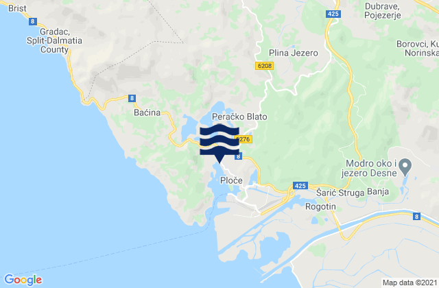 Otrić-Seoci, Croatia潮水