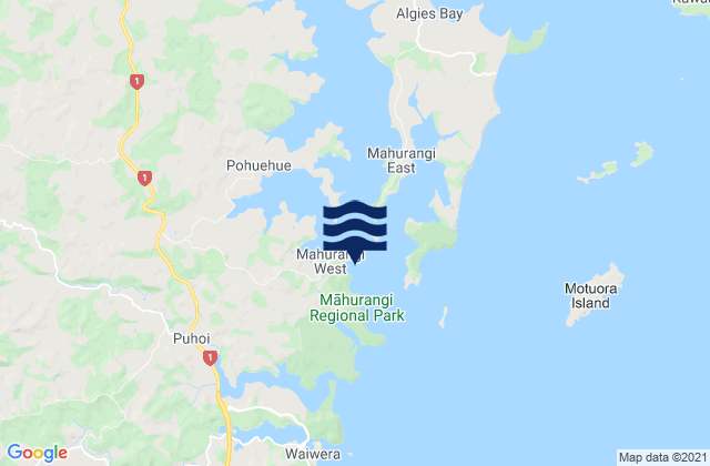 Otuawaea Bay, New Zealand潮水