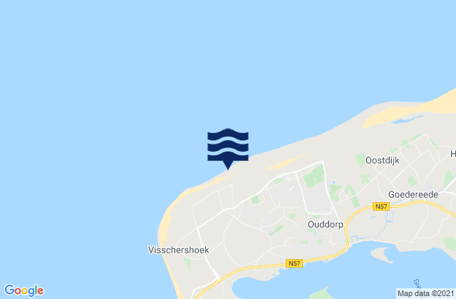 Ouddorp Beach, Netherlands潮水