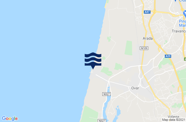 Ovar, Portugal潮水