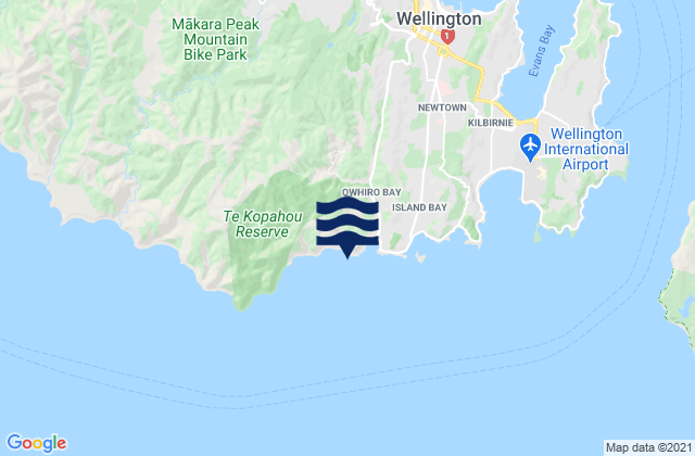 Owhiro Bay, New Zealand潮水