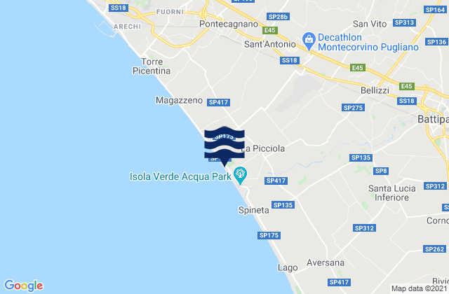 Pagliarone, Italy潮水