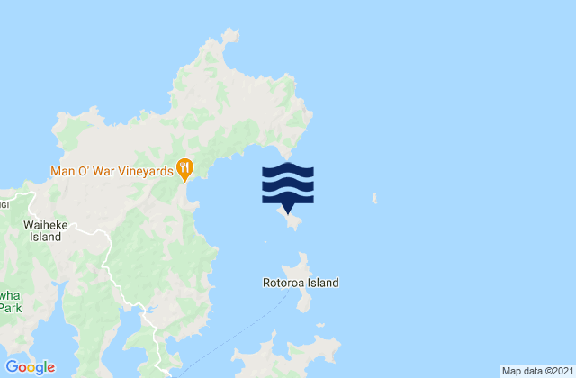 Pakatoa Island, New Zealand潮水