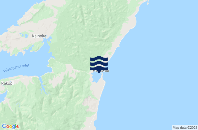Pakawau Inlet, New Zealand潮水