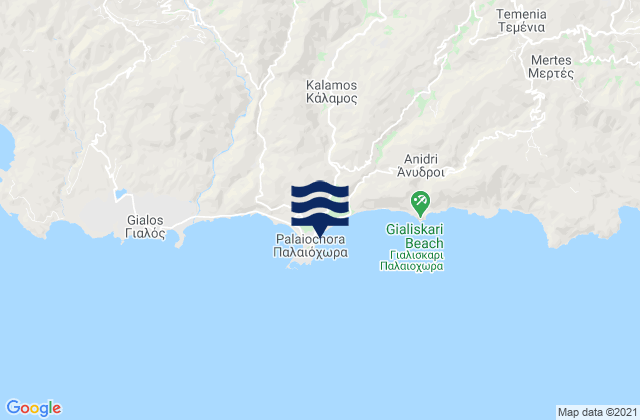 Palaióchora, Greece潮水