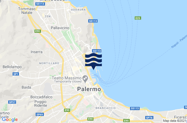 Palermo Sicily, Italy潮水