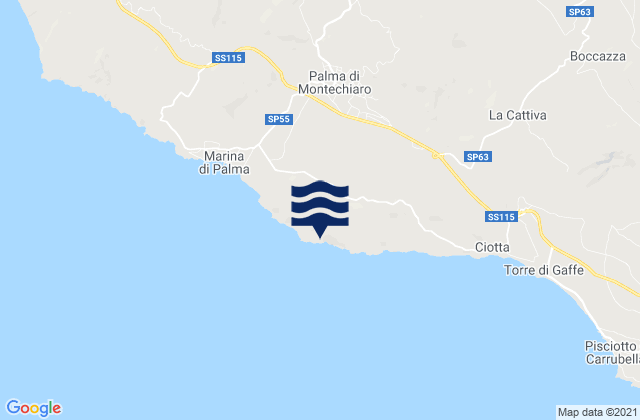 Palma di Montechiaro, Italy潮水