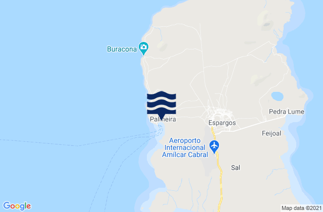 Palmeira, Cabo Verde潮水