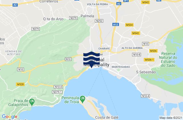 Palmela, Portugal潮水