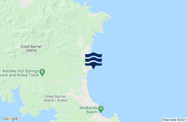 Palmers Island, New Zealand潮水