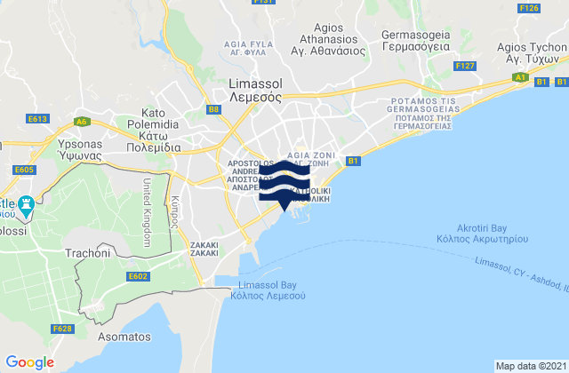 Palódeia, Cyprus潮水