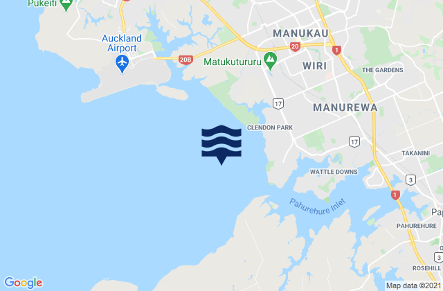 Papakura Channel, New Zealand潮水