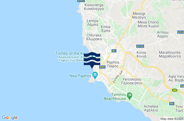 Paphos, Cyprus潮水