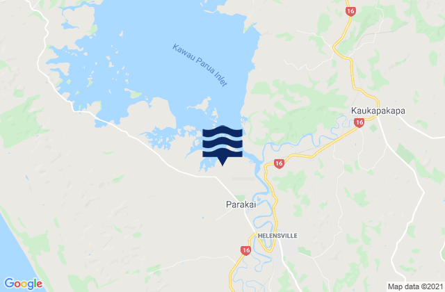 Parakai, New Zealand潮水
