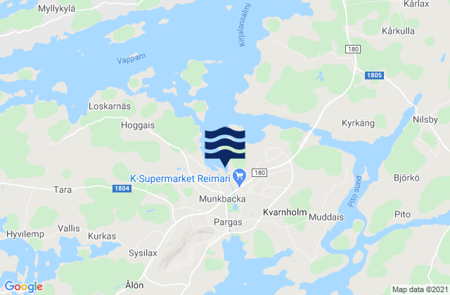 Pargas, Finland潮水