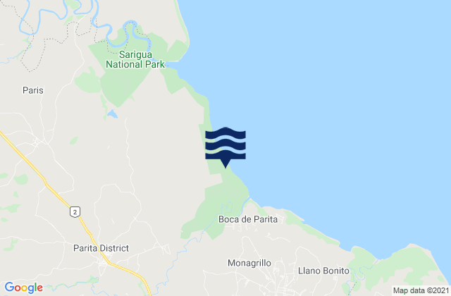 Parita, Panama潮水