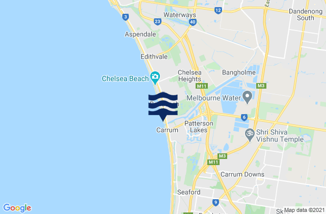 Patterson Lakes, Australia潮水