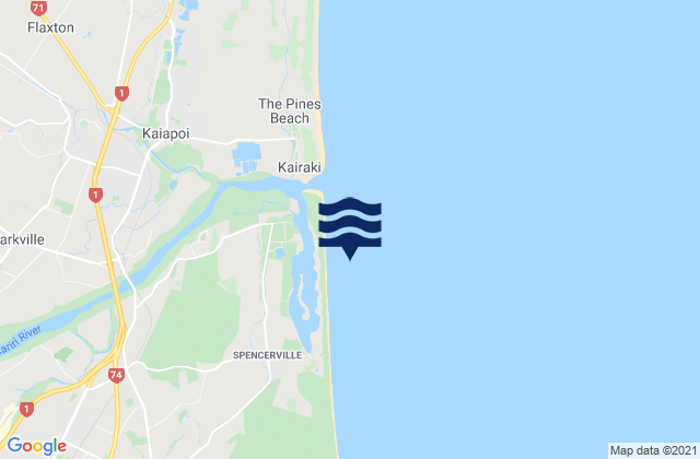 Pegasus Bay, New Zealand潮水