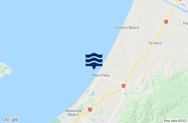 Peka Peka Beach, New Zealand潮水